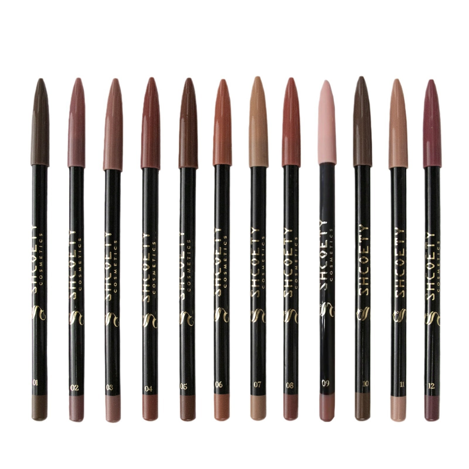 12 Colors Matte Lip Liner Suit Nude