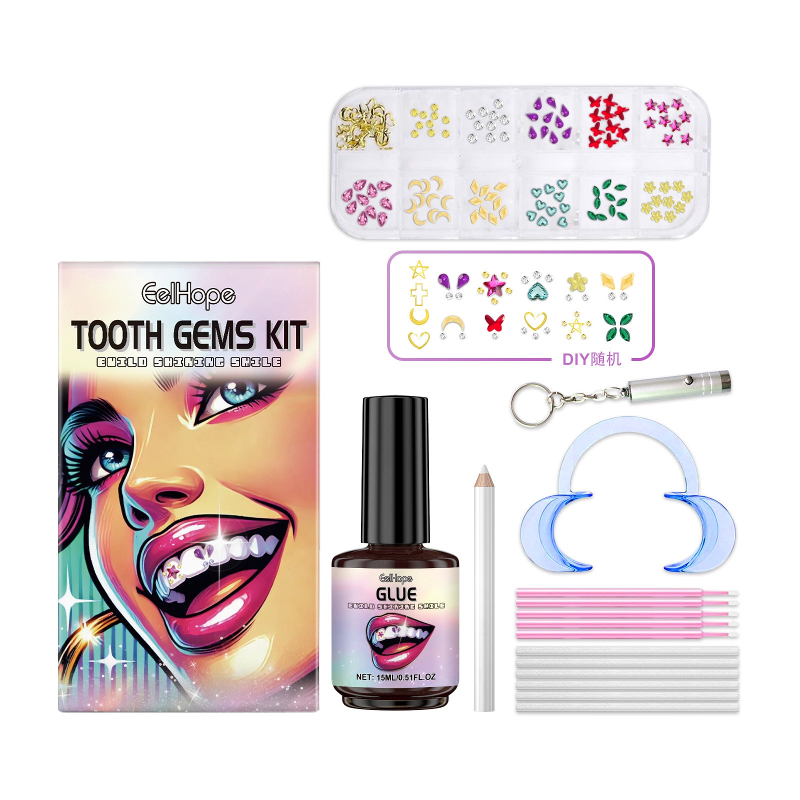 Teeth Beauty Decorative Diamond Combination DIY Shining Smile Elegant Demeanour