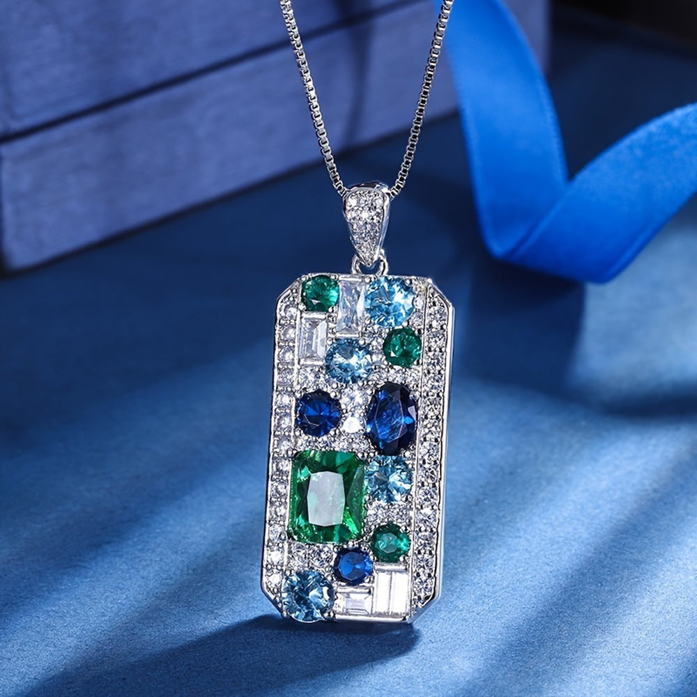 Geometric Royal Necklace Creative Pendant Luxurious Long Autumn And Winter