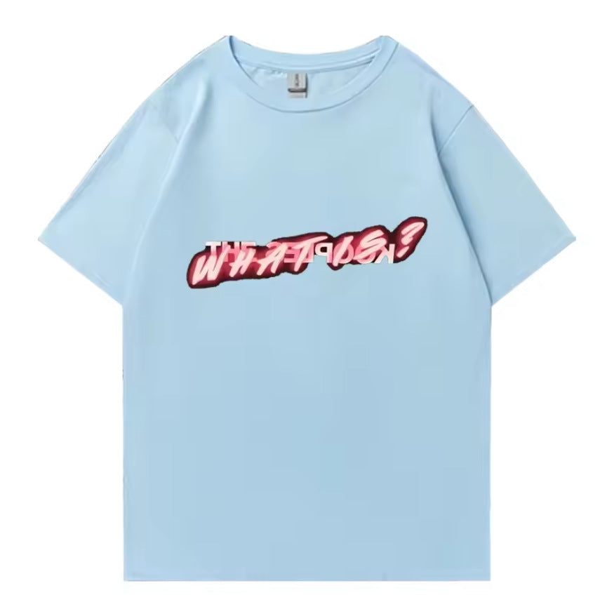 Printed Cotton Short-sleeved Men's T-shirt Top