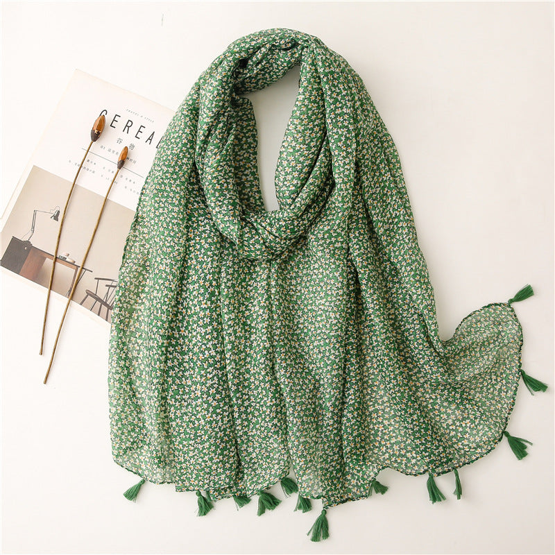 Creative Chinese Style Cotton And Linen Scarf