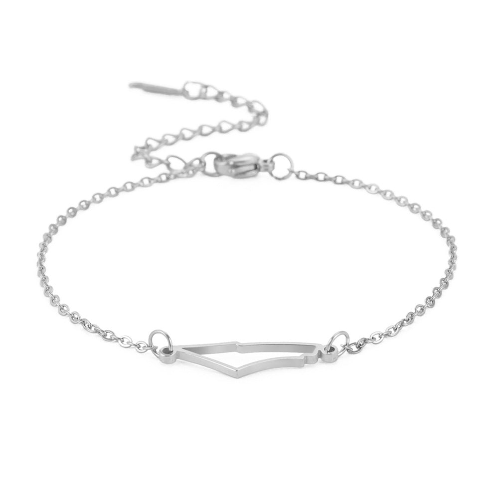 Non-fading Irregular Hollow Mountain Bracelet