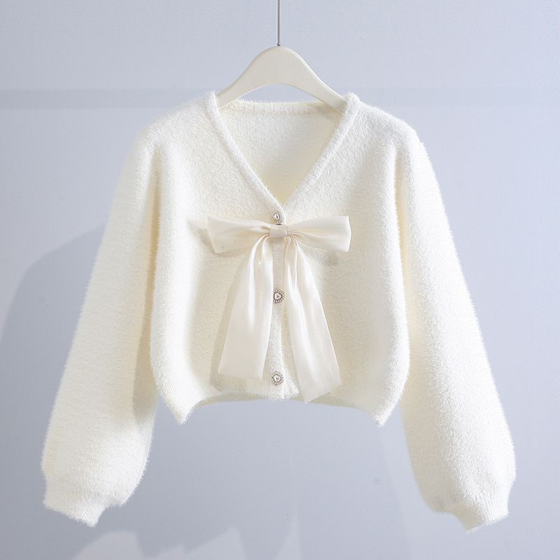 Short Artificial Mink Fur Sweater Coat