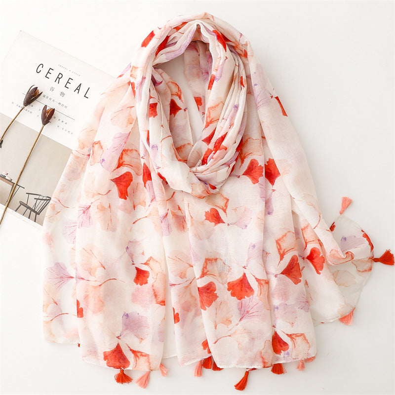 Creative Chinese Style Cotton And Linen Scarf