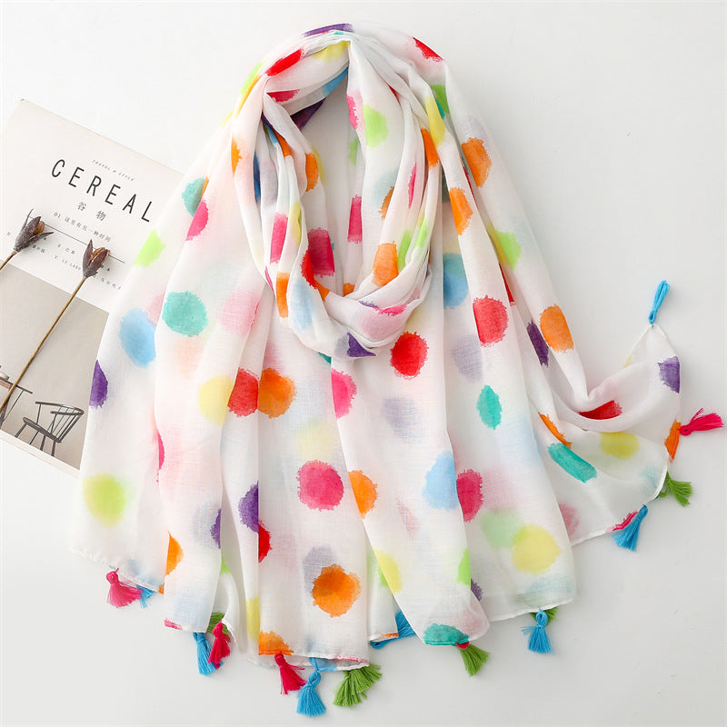 Creative Chinese Style Cotton And Linen Scarf