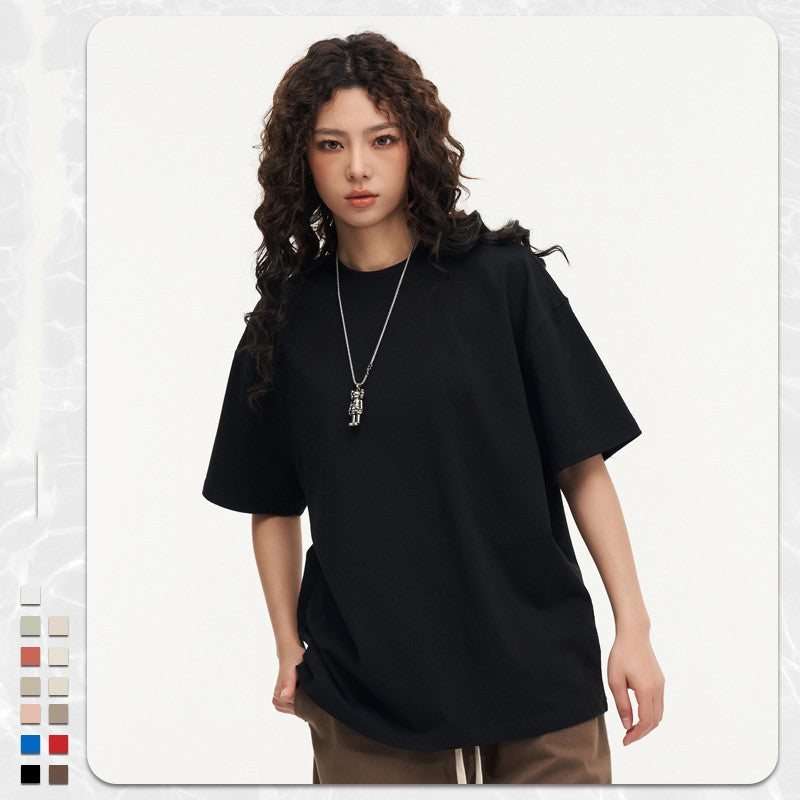 270g Heavy Cotton T-shirt Loose Solid Color