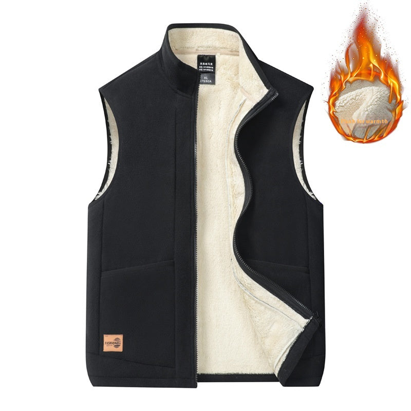 Spring And Autumn Lambswool Vest Men's Thermal Vest