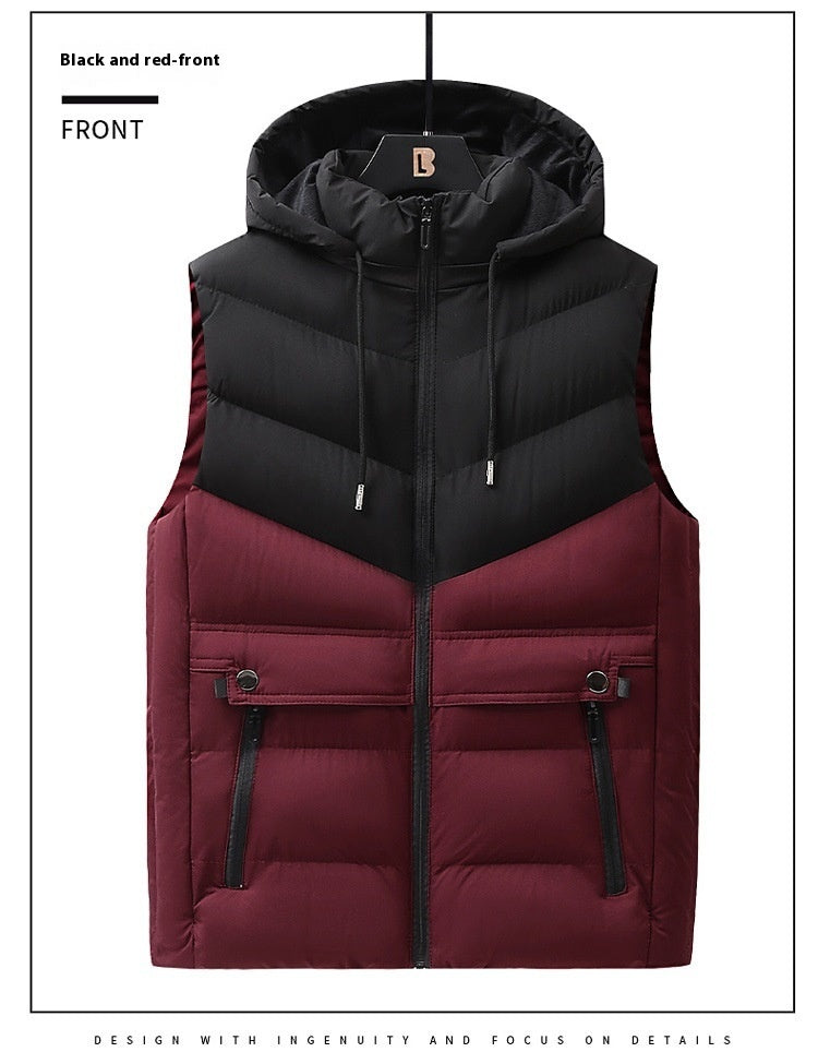 Men's Fashion Down Cotton Coat Vest