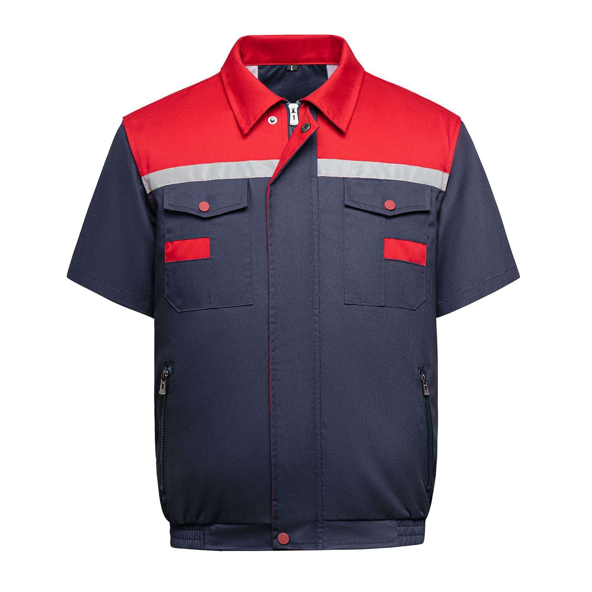 Summer Cooling Jacket With Reflective Stripe Cooling And Heatstroke Prevention Air Conditioning Clothes
