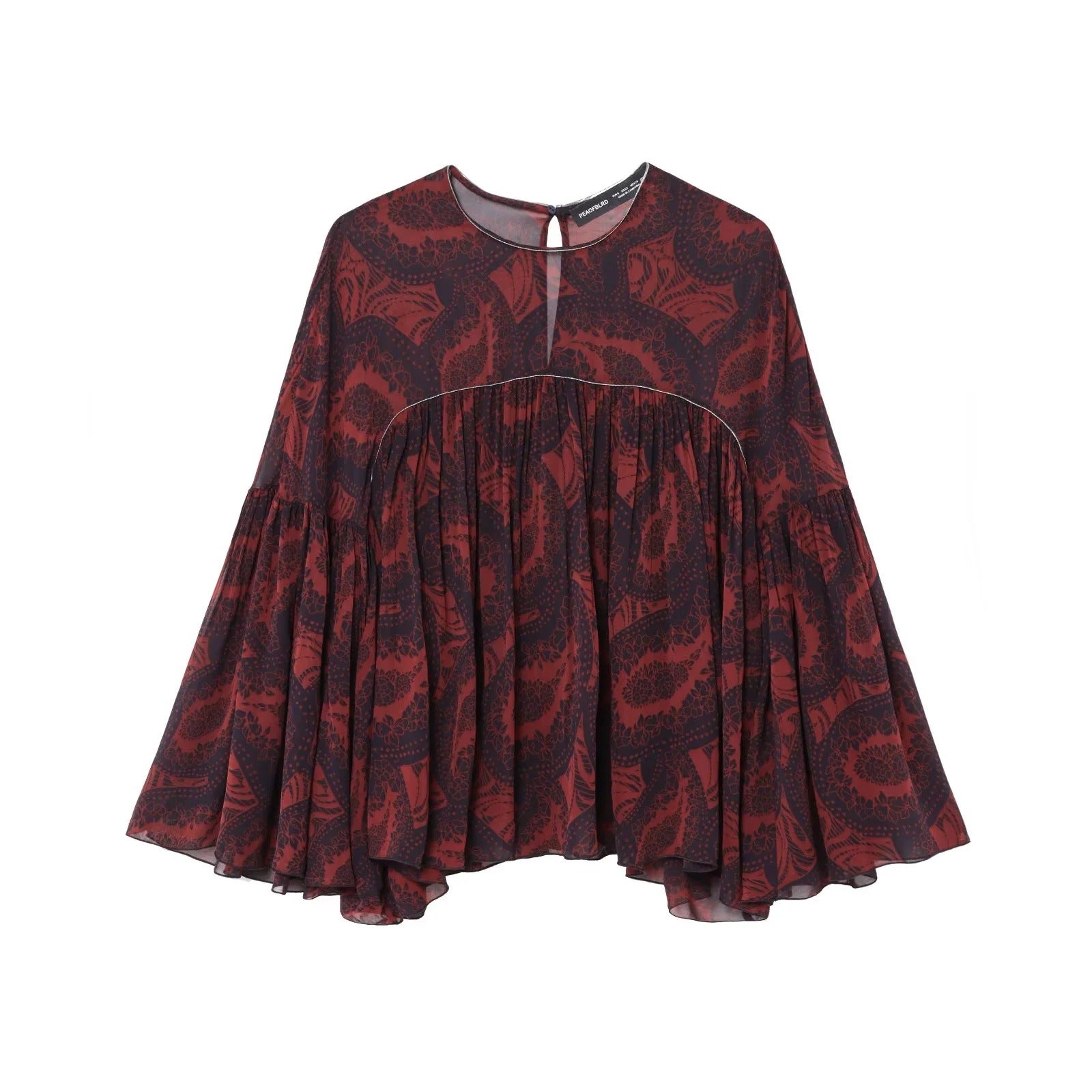 European And American Style Fashion Simple Printed Top Skirt