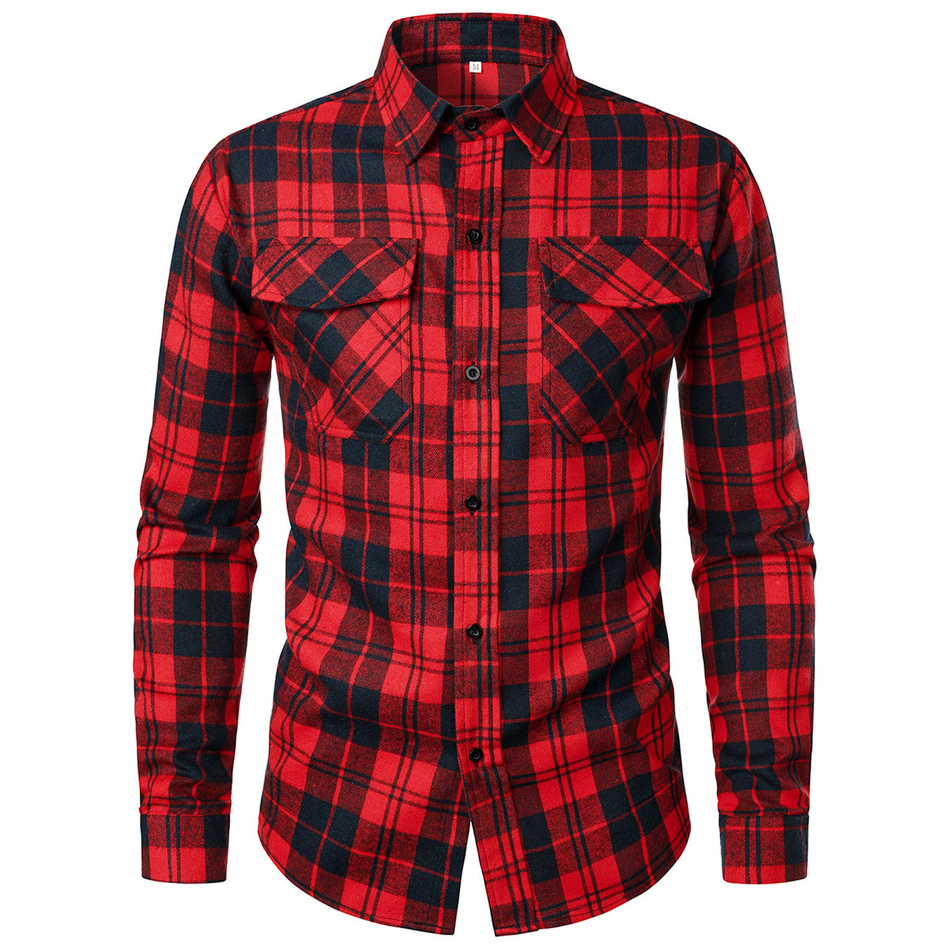 Cool Long Sleeve Lapel Shirt Fashion Plaid