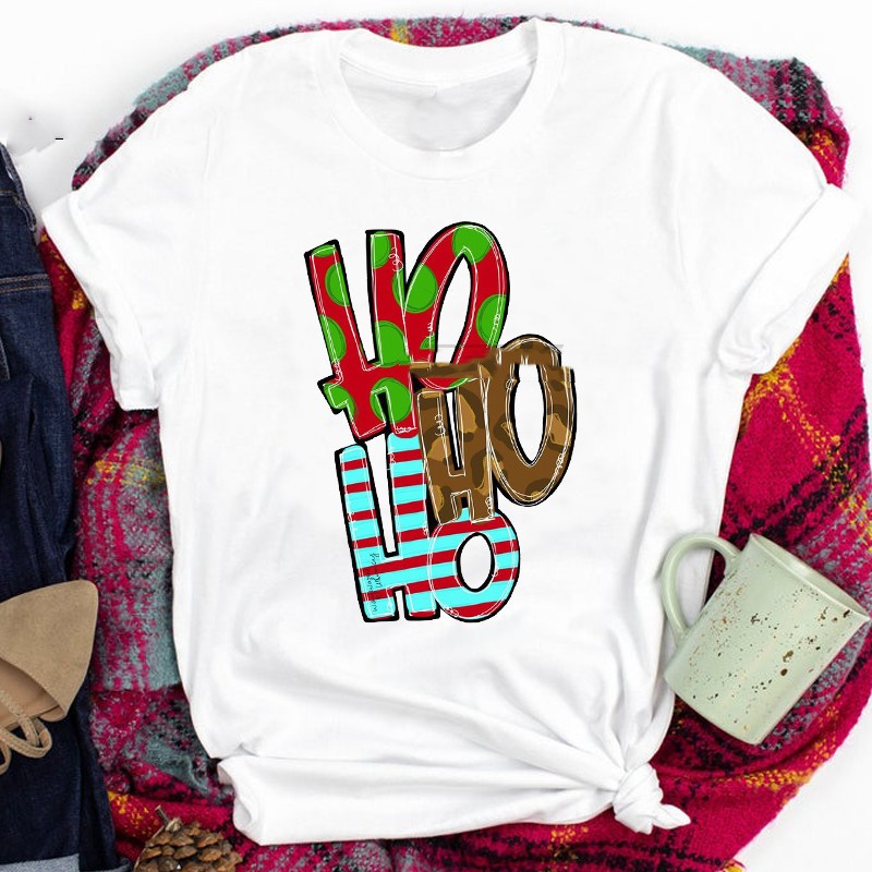 European And American Christmas T-shirt Parent-child Outfit