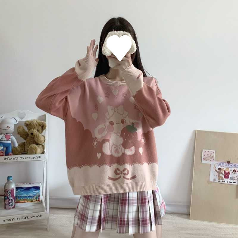 College Style Sweater Female Student Round Neck Pullover