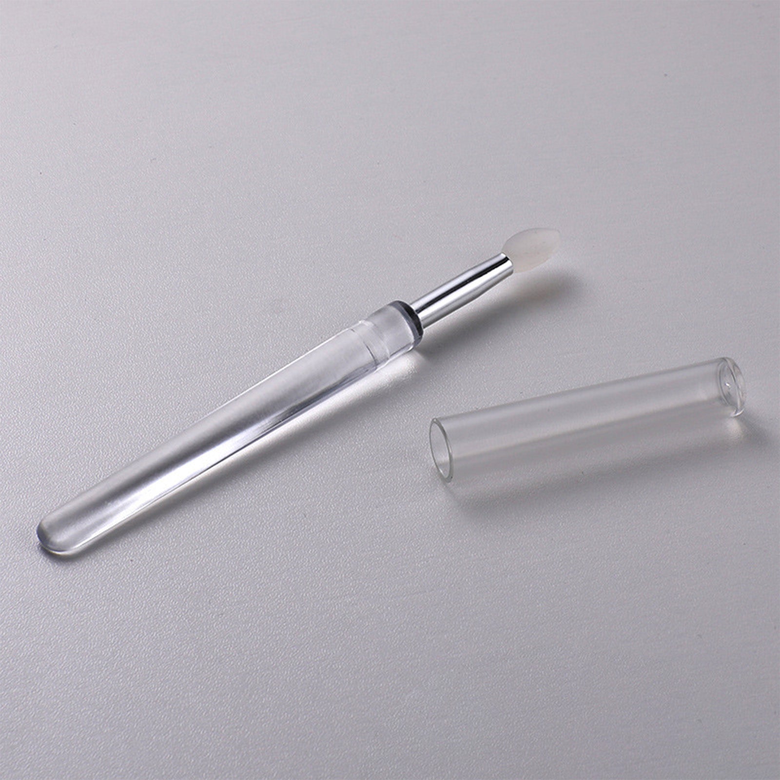 Reusable Silicone Lip Brush Set For Lipstick, Gloss, Balm, Mask & Scrub - Hygienic Caps, 8 Colors