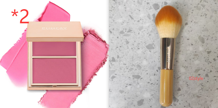 PHOFAY Double-Take Cream Powder Blush Duo