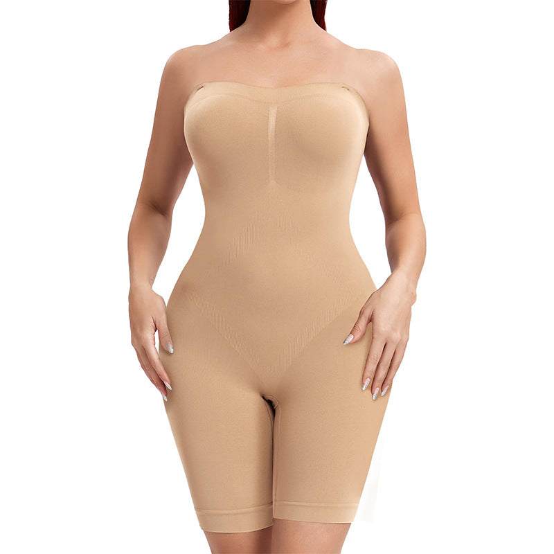 Women's Tube Top Integrated Belly Contracting Corset