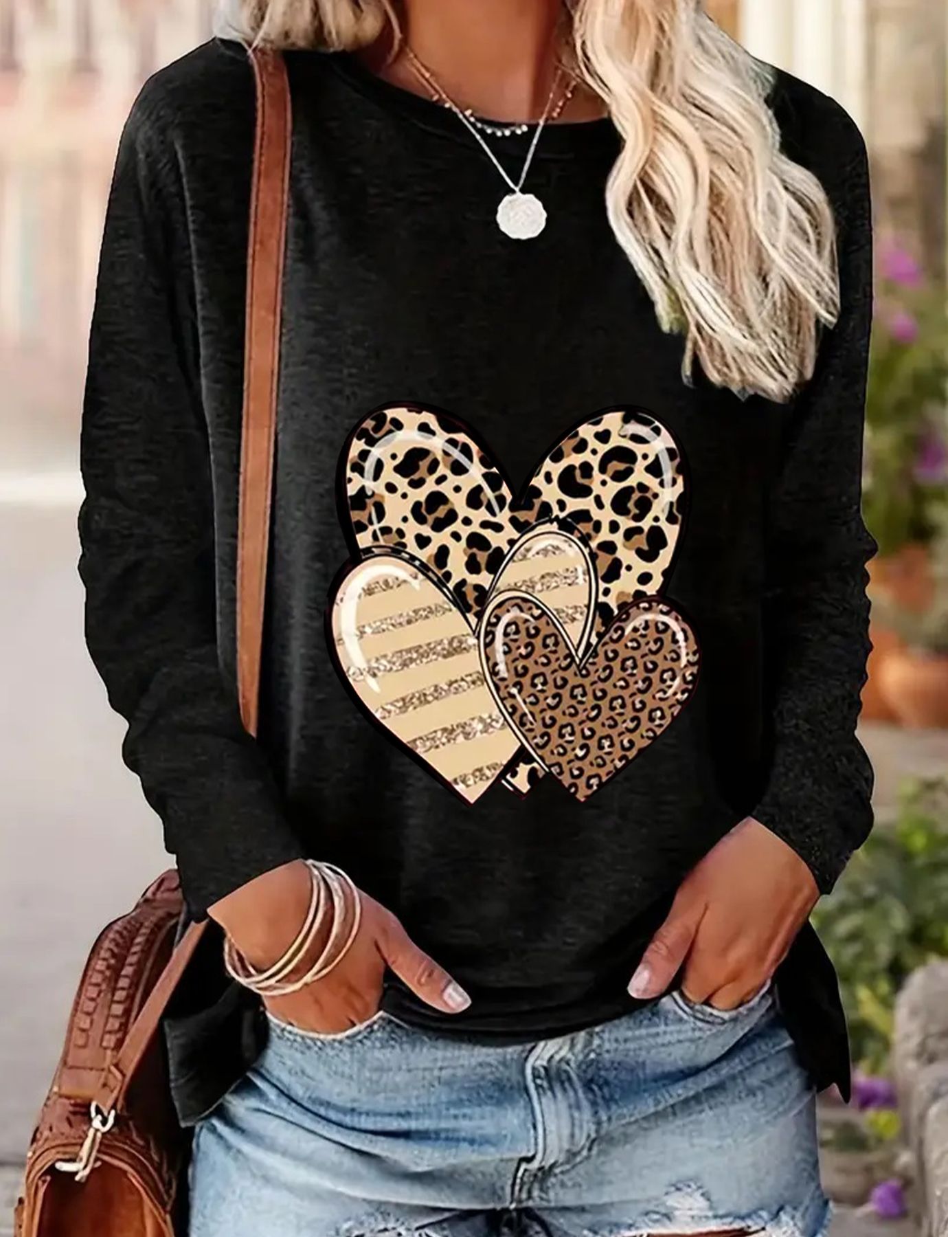 Women's Casual Long-sleeved Spring And Autumn T-shirt