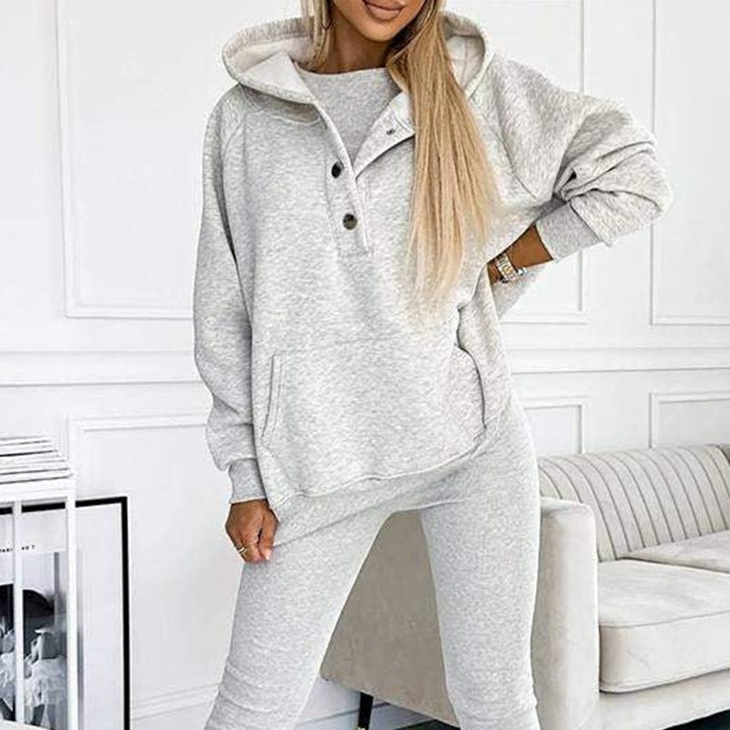 Sport Casual Hoodie Thick Thread Slimming