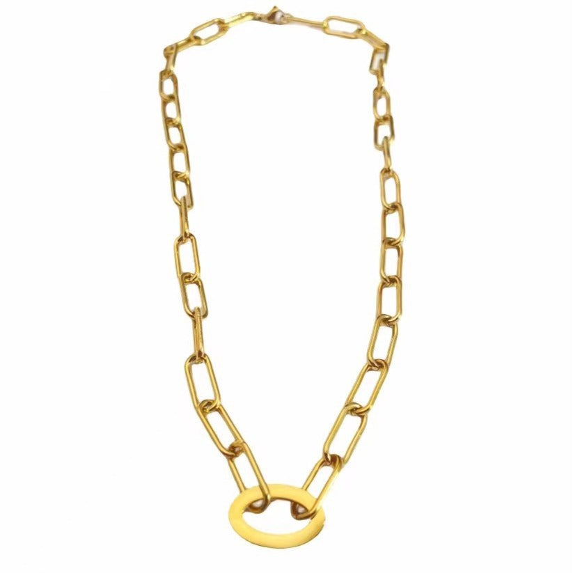 Fashion Personality All-match Oval Necklace