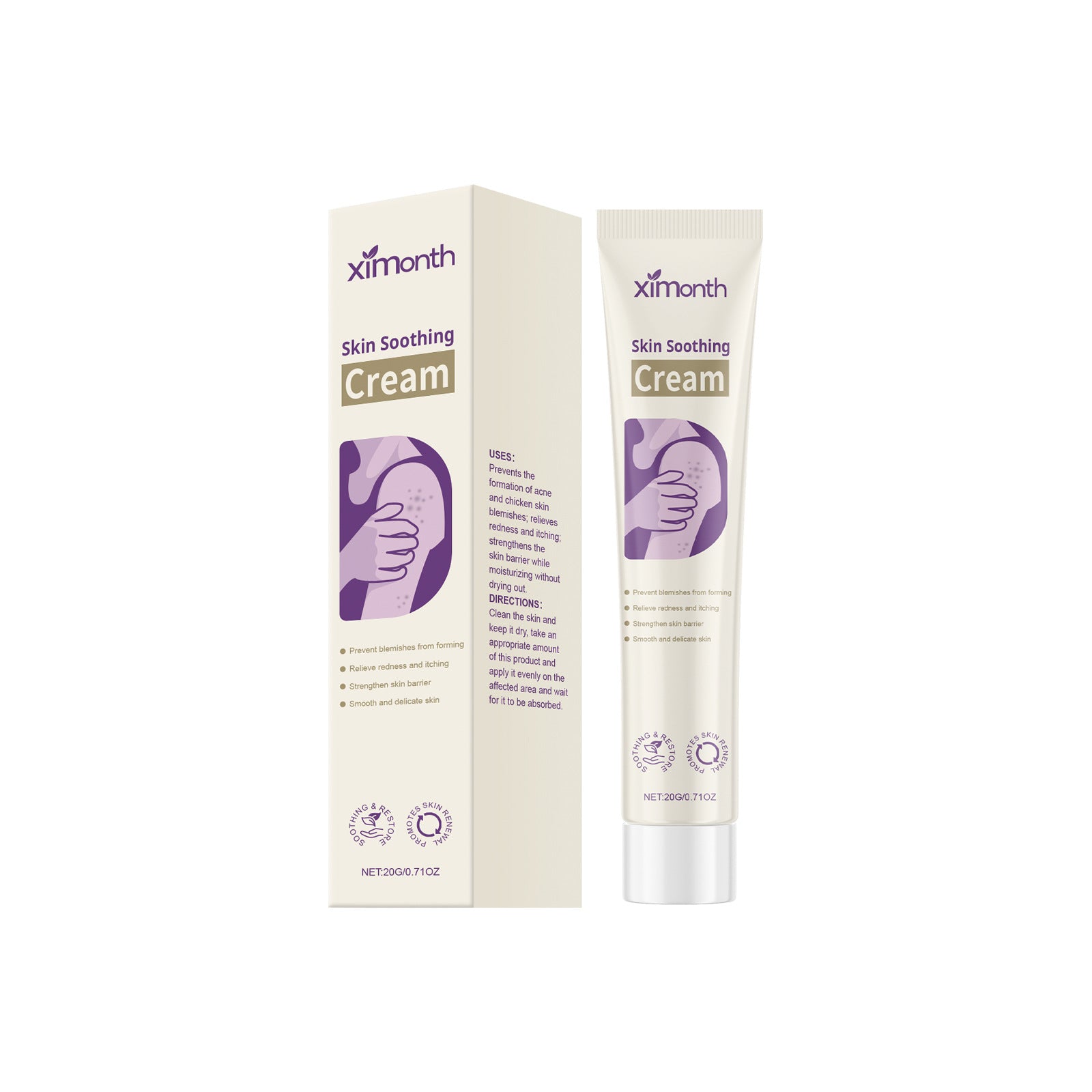 Skin Acne Herbal Smooth Skin Rejuvenation External Use Care Cream