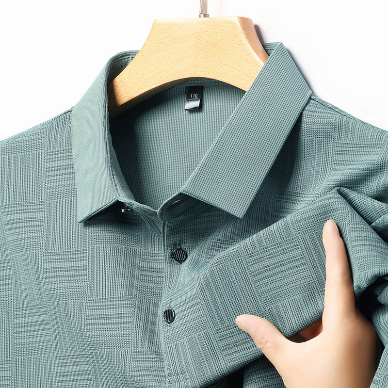 Slim Fit Breathable New Men's Lapel T-shirt