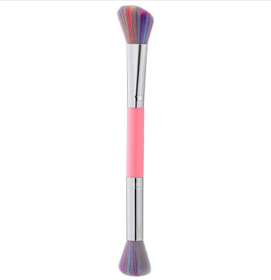 Double-headed Makeup Brush Loose Powder Blush Highlight Fiber Hair Soft