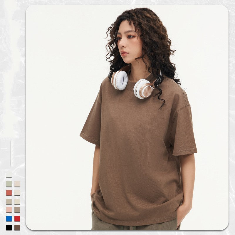 270g Heavy Cotton T-shirt Loose Solid Color