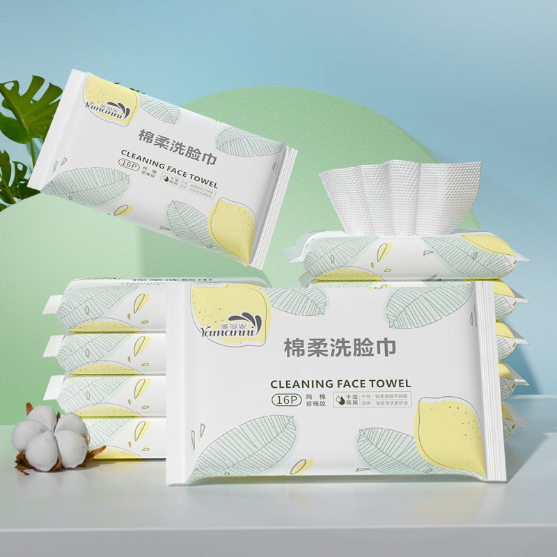 Pure Cotton Disposable Face Cloth Portable Removable Cotton Pads Paper