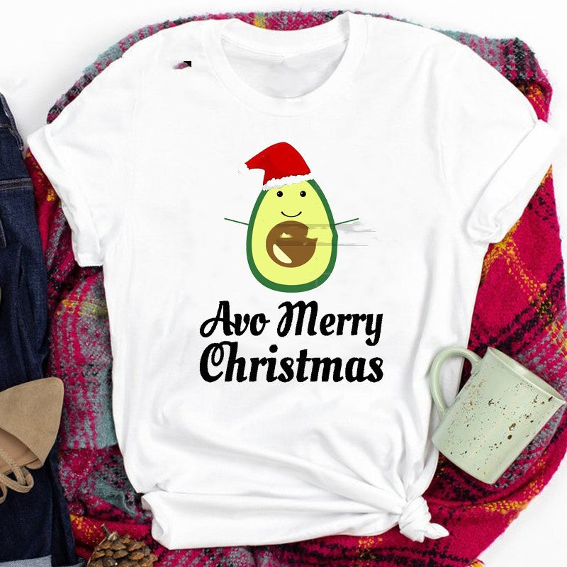 European And American Christmas T-shirt Parent-child Outfit