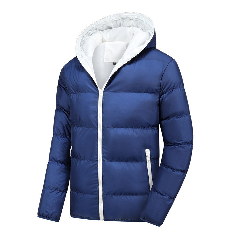 Men's Fashion Casual Side Seam Sidekick Zipped Cotton-padded Jacket