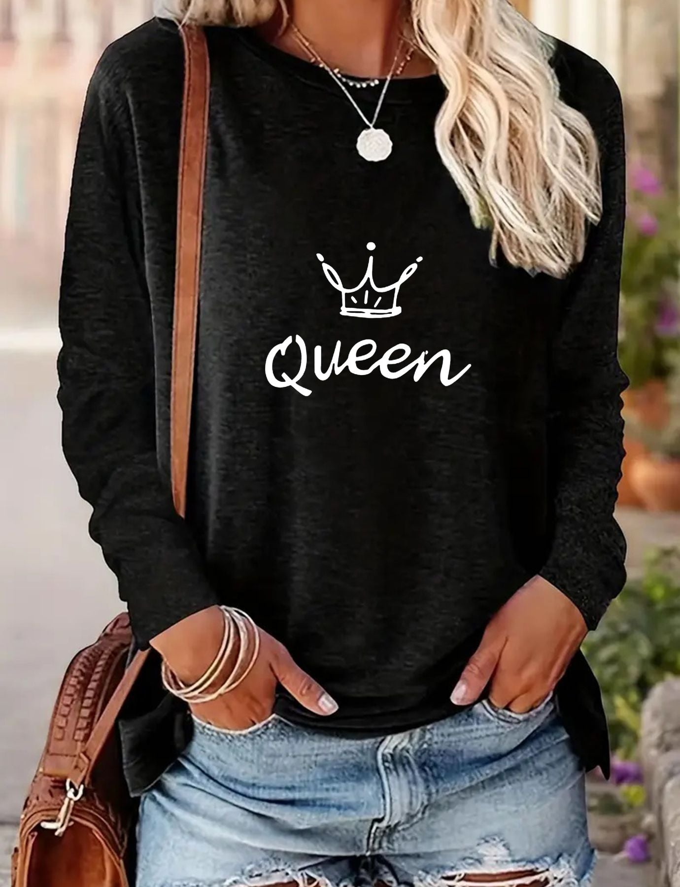 Women's Casual Long-sleeved Spring And Autumn T-shirt