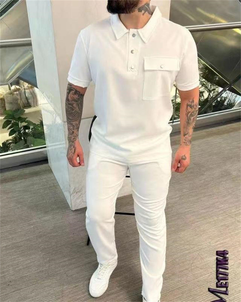 Short-sleeved Trousers Casual Trend Sports Suit