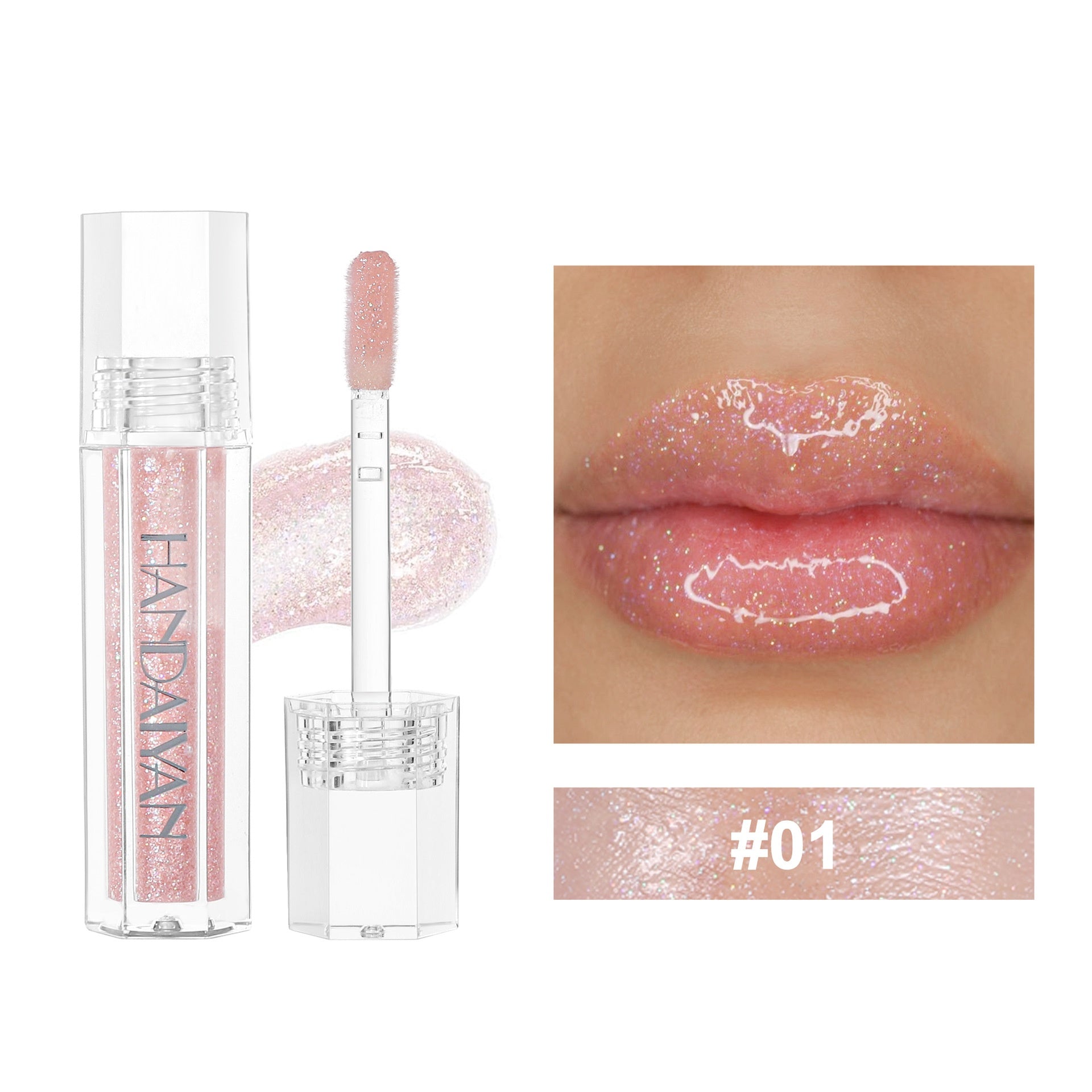 Pearlescent Lip Lacquer 6-color Transparent Moisturizing Lip Gloss