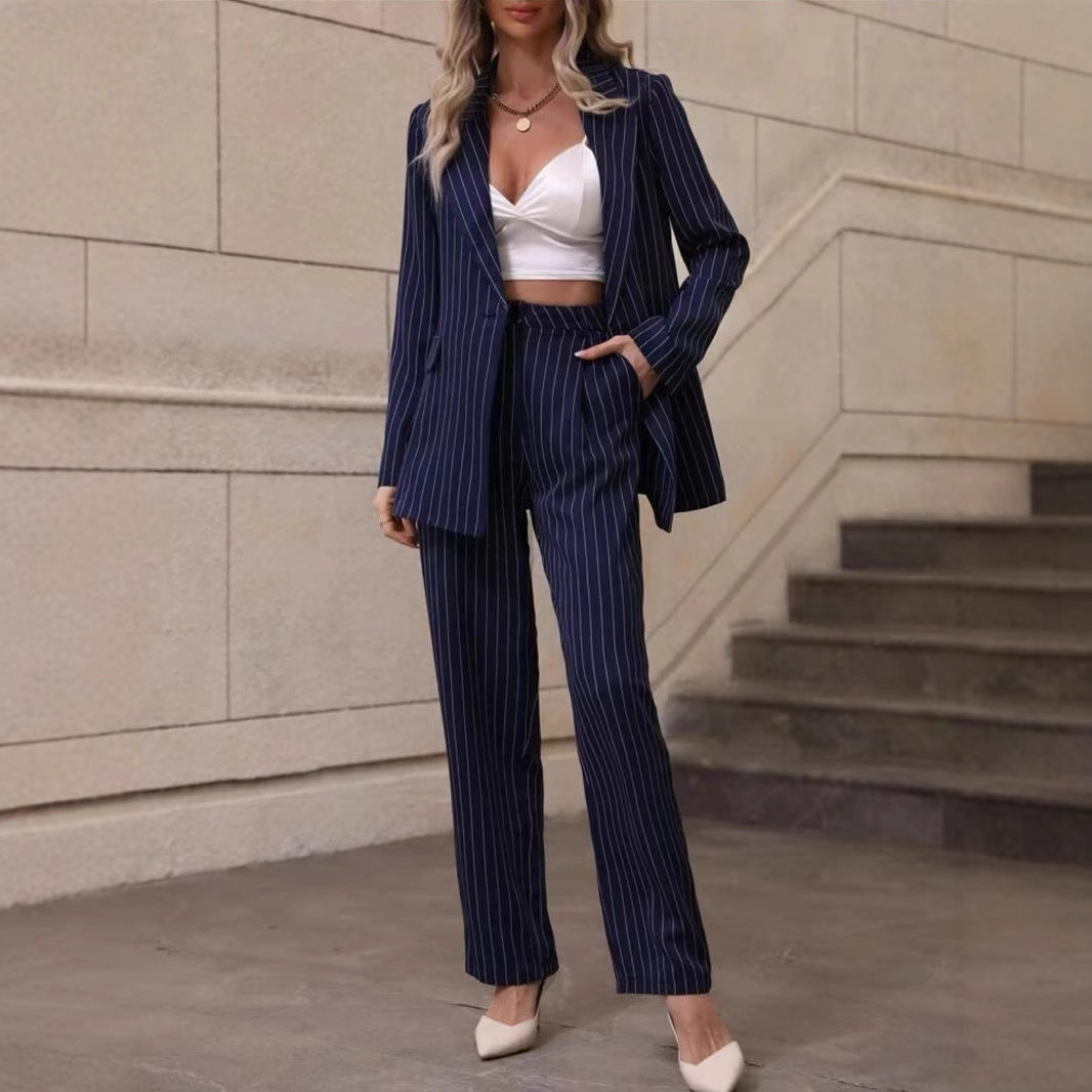 Striped High-end Fashion Elegant Suit