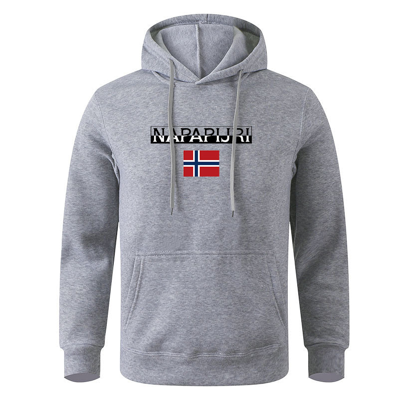 Men's Pullover Hoodie Printed Sweater Casual