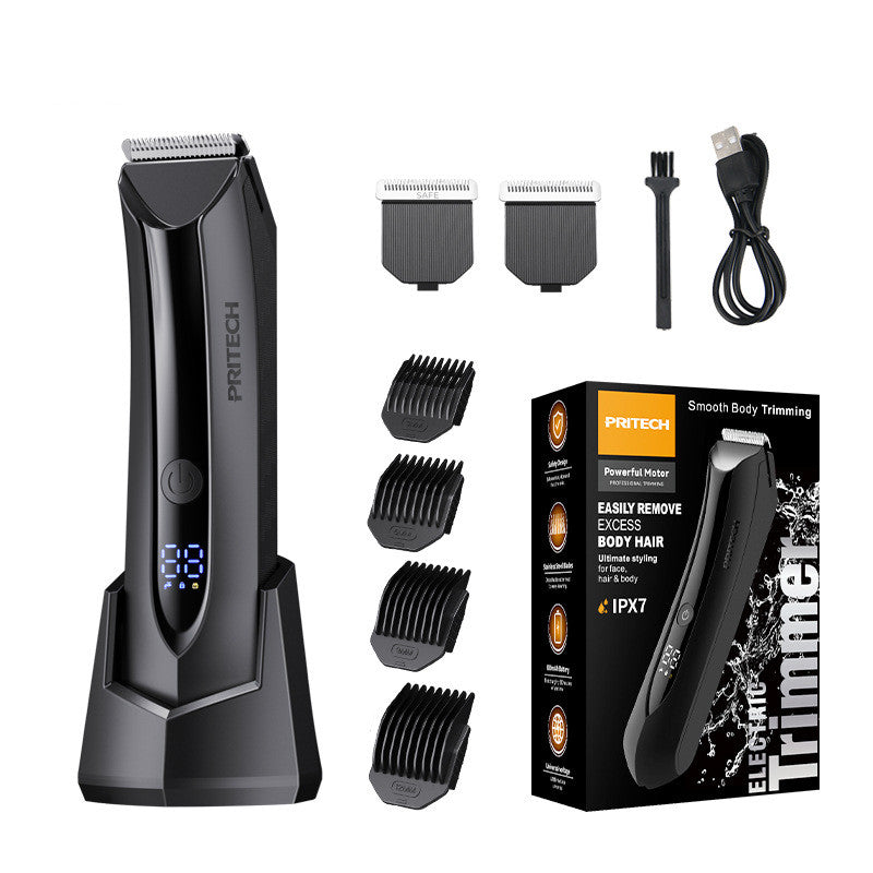 Men's Intelligent Digital Display Hair Removal Electric Shaver