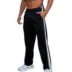 Wide Leg Sports Straight Men's Trousers