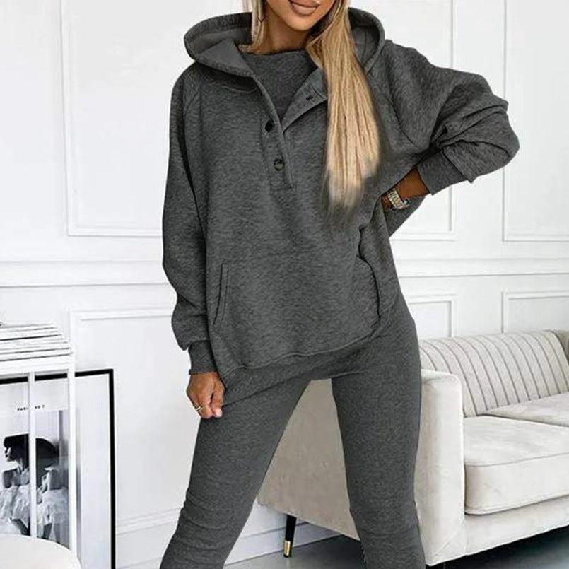 Sport Casual Hoodie Thick Thread Slimming