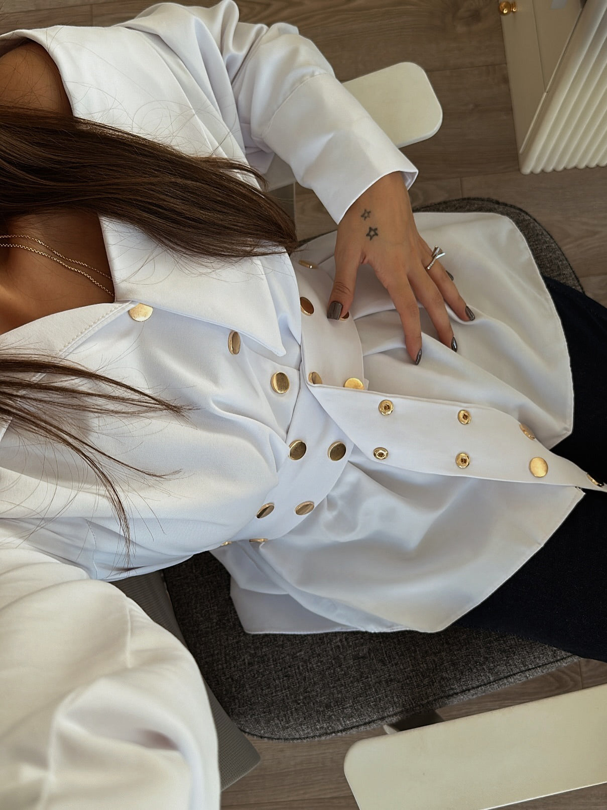 Buttoned Belted Shirt