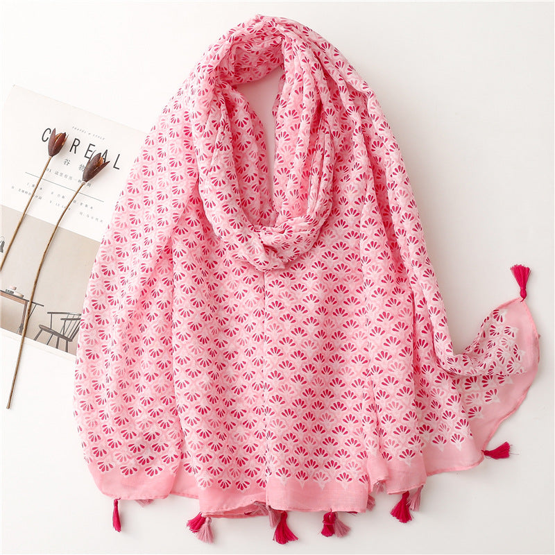 Creative Chinese Style Cotton And Linen Scarf