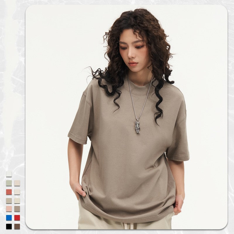 270g Heavy Cotton T-shirt Loose Solid Color