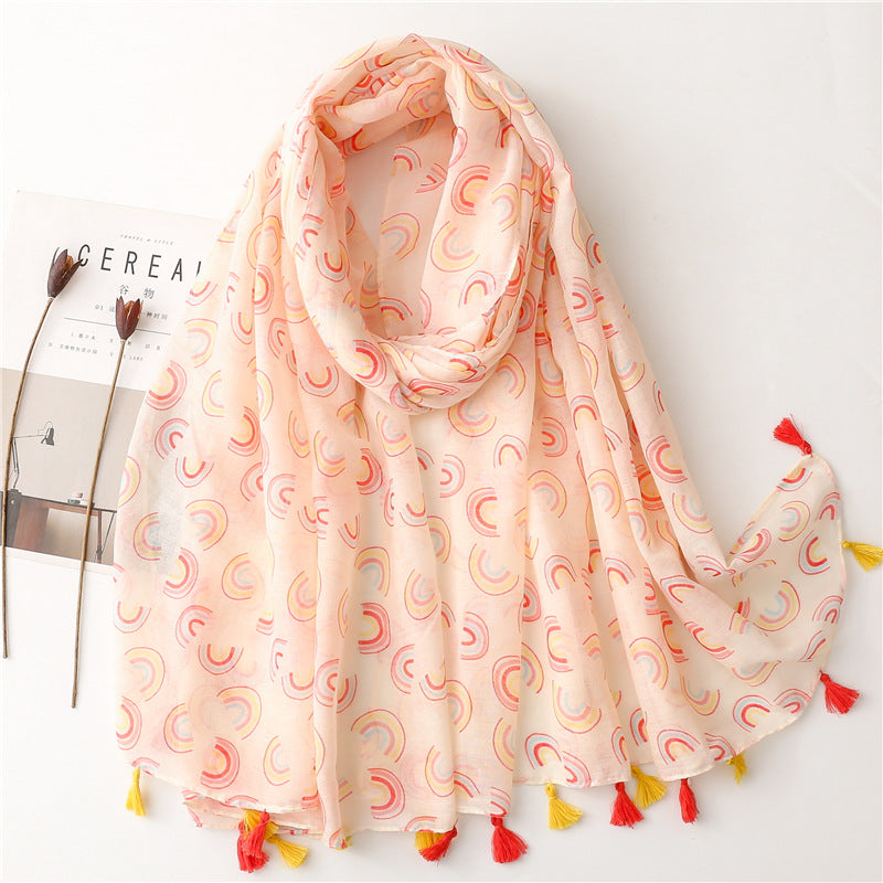Creative Chinese Style Cotton And Linen Scarf