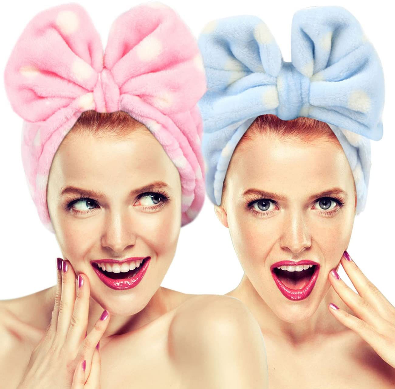 Hair Band Flannel Bow Hair Band Online Influencer Cute Girl Heart Makeup Hair Fixer Bags Apply A Facial Mask Face Washing
