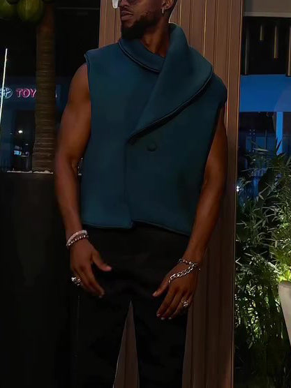 Men's Elegant Irregular Collar Vest